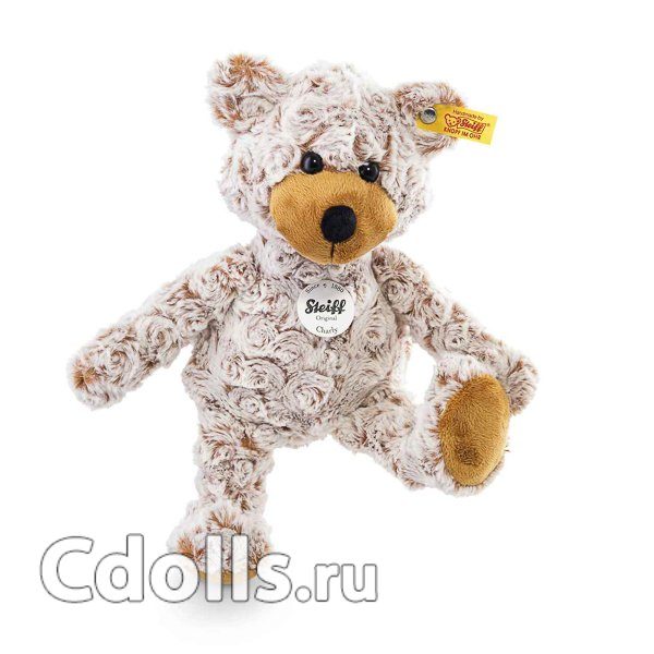 Мягкая игрушка Steiff Charly Dangling Teddy Bear Russet Tipped (Штайф Мишка Тедди Чарли пёстрый 28 см) - фото