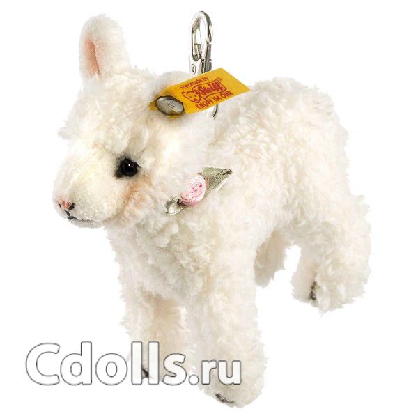 Брелок с мягкой игрушкой Steiff Keyring Lamb (Штайф барашек 10 см) - фото
