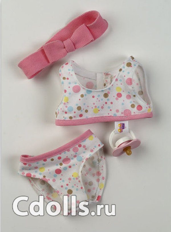 Vestida de Azul Monin Dotty Set (Комплект в горошек Вестида де Азул для кукол Монин 38 см) - фото