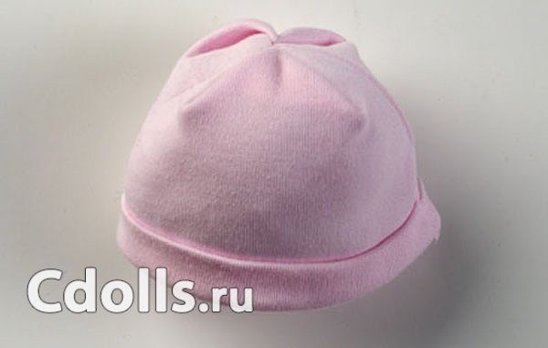 Vestida de Azul Monin Pink Cap (Шапочка розовая Вестида де Азул для кукол Монин 38 см) - фото