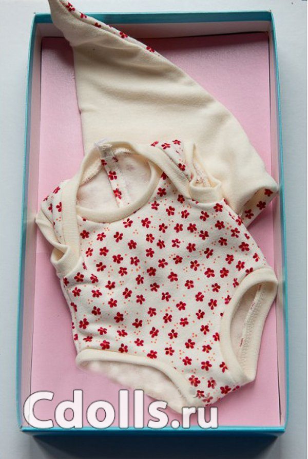Комплект Vestida de Azul Dylan Red Flowers Suit Set (С красными цветами Вестида де Азул для для куклы Дилан 38 см) - фото