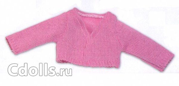 Vestida de Azul Paulina Pink Cardigan (Кардиган розовый Вестида де Азул для куклы Паулины 33 см) - фото