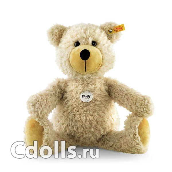 Мягкая игрушка Steiff Сharly dangling Teddy bear (Штайф Мишка Тедди Чарли бежевый 40 см) - фото