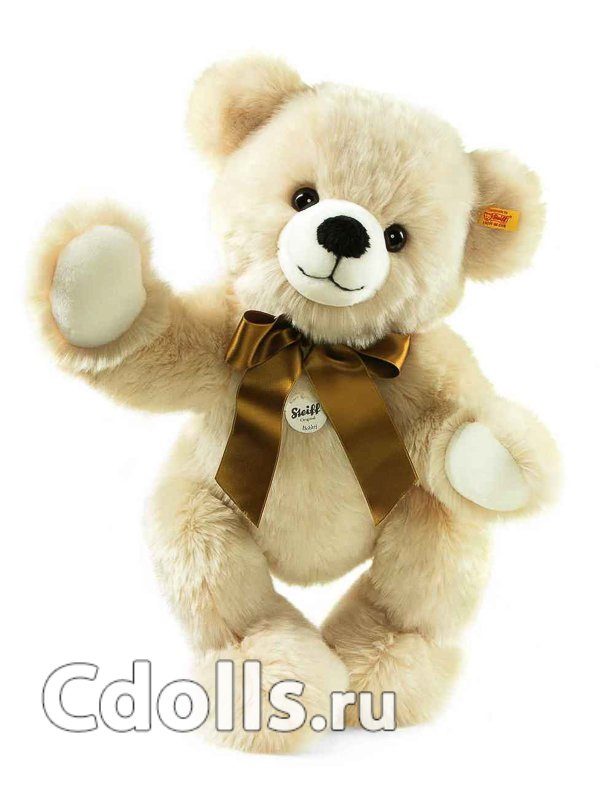 Мягкая игрушка Steiff Bobby Dangling Teddy Bear (Штайф Мишка Тедди Бобби кремовый 50 см) - фото