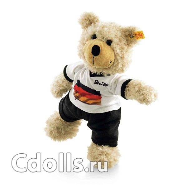 Мягкая игрушка Steiff Charly Dangling Teddy Bear (Штайф Мишка Тедди Чарли 28 см в спортивном костюме) - фото