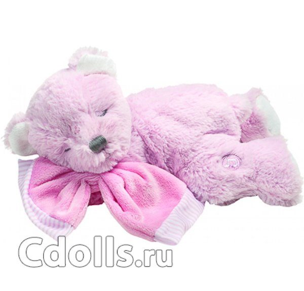 Suki Мишка Hug-a-Boo Розовый с музыкальным механизмом - фото