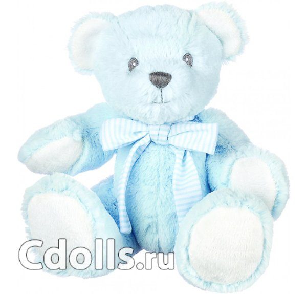 Suki Мишка Hug-a-Boo Голубой с погремушкой 17.8 см - фото