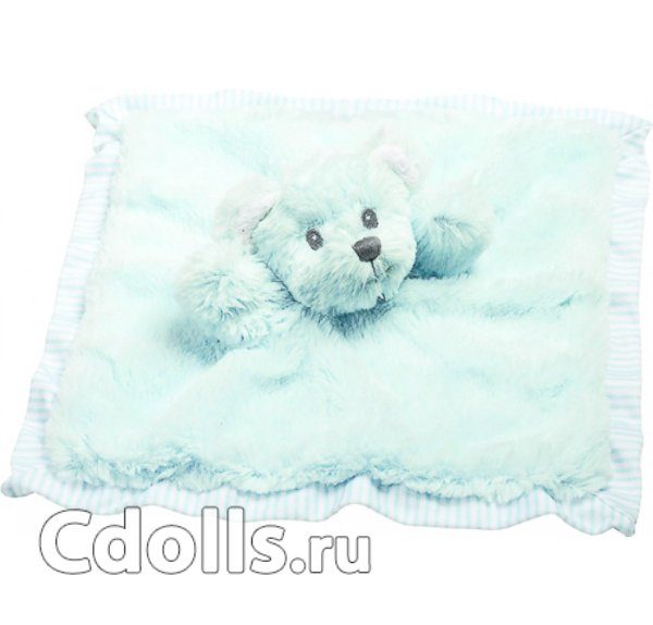 Suki Кукла-перчатка Мишка Hug-a-Boo Голубой с Одеяльцем - фото