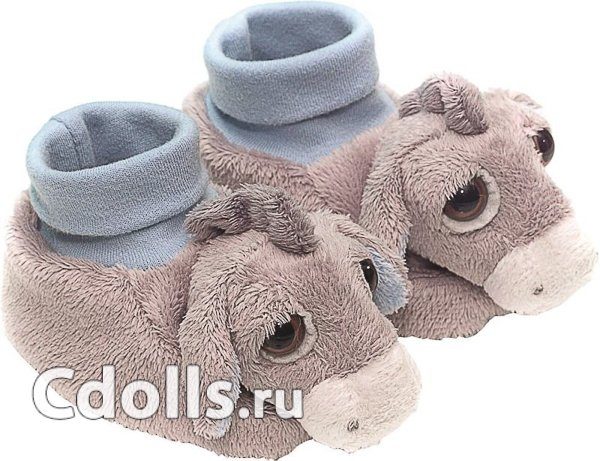 Suki Тапочки голубые с Осликом Пабло из Коллекции Гляделки - фото