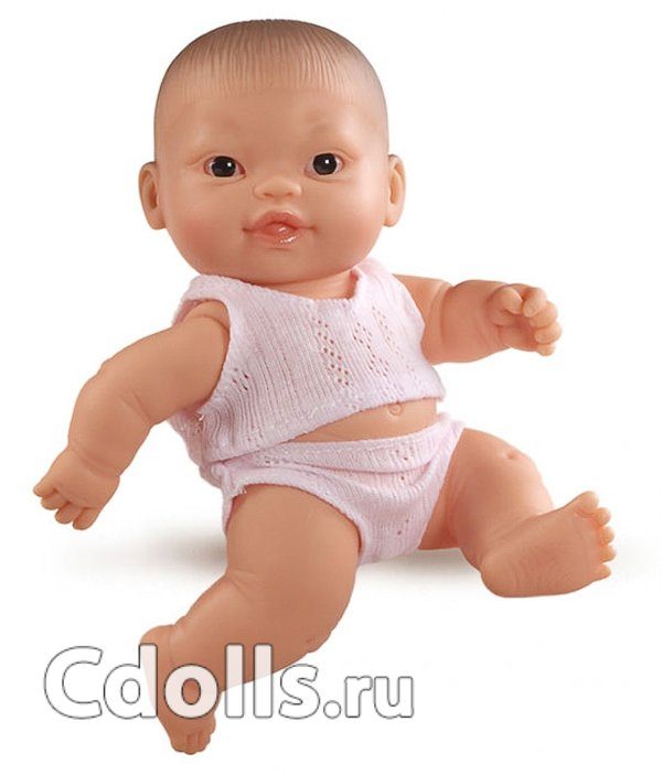 Кукла Paola Reina Newborn Mar Asian Girl (Паола Рейна Пупс азиатка Мар в розовом комплекте) - фото