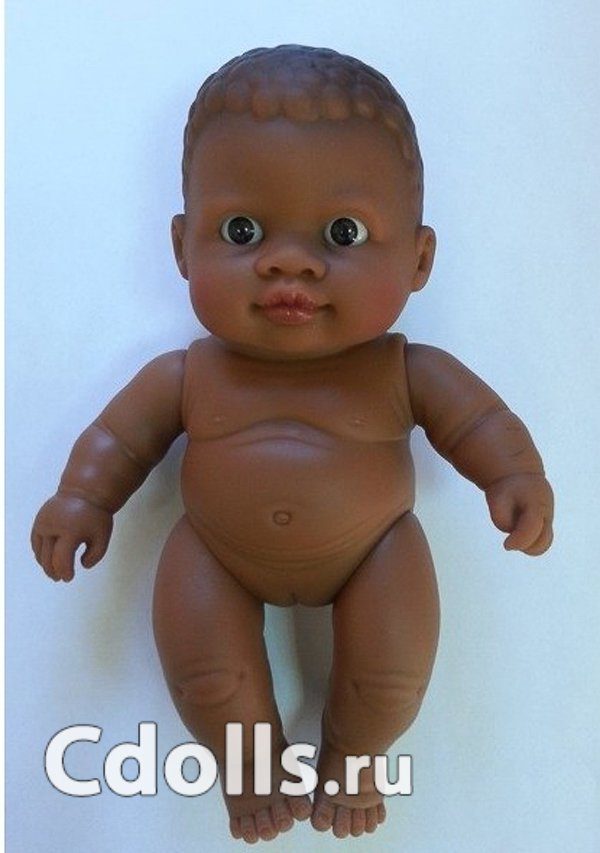 Кукла Paola Reina Newborn Dark Skinned Girl (Паола Рейна Пупс мулатка девочка) - фото