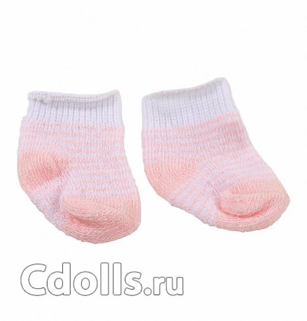Gotz Socks Pink Striped Size S/M/L/XL (Носки в розовую полоску для кукол Готц 30 - 50 см) - фото