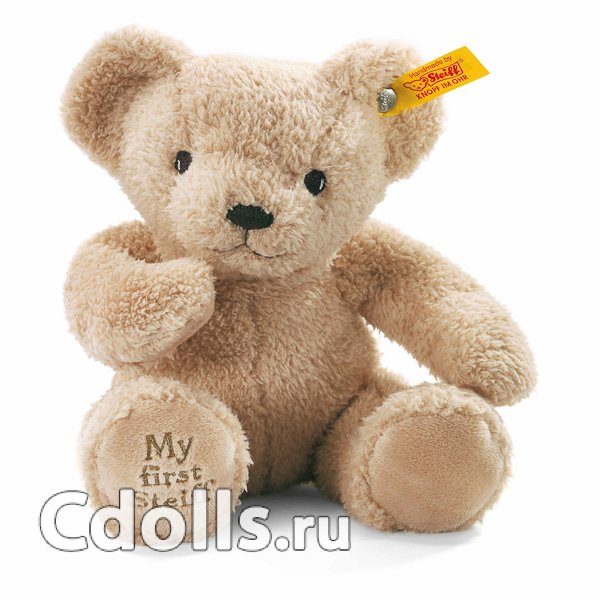 Мягкая игрушка Steiff My First Steiff Teddy Bear Cream (Штайф Мой первый мишка Тедди бежевый 24 см) - фото