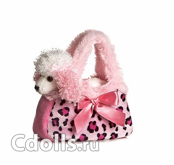 Мягкая игрушка Maru and Friends Poodle Paws (Мару энд Френдз Пушистый пудель в сумочке) - фото