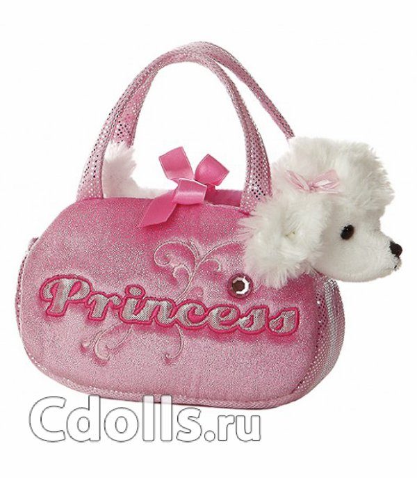Мягкая игрушка Maru and Friends princess poodle (Мару энд Френдз Пудель Принцесса в сумочке) - фото
