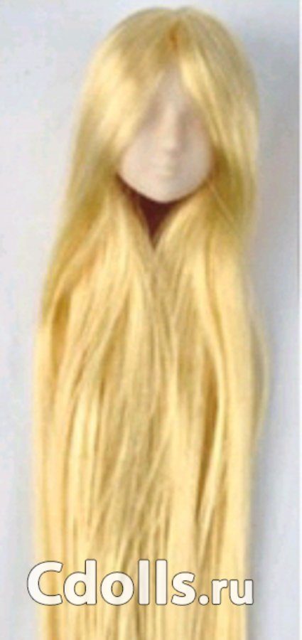 Голова Obitsu 1/6 White Head 01 Light Gold Hair (Белый цвет волосы золотистый блонд для кукол Обитсу 27 см) - фото