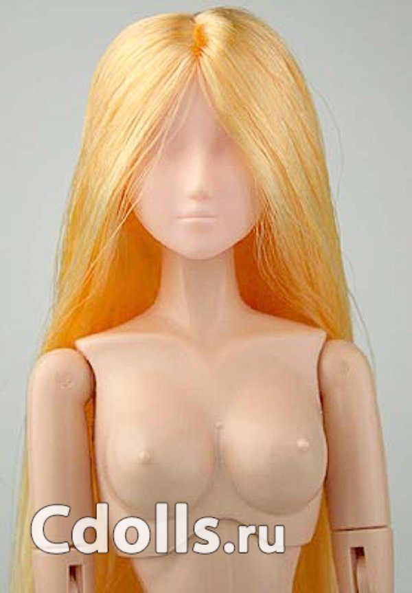 Голова Obitsu 1/6 Natural Head 02 Blonde Hair (Натуральный цвет волосы блонд для кукол Обитсу 27 см) - фото