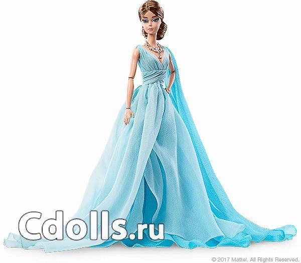 Кукла Barbie Blue Chiffon Ball Gown (Барби в Голубом шифоновом платье) - фото