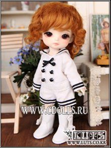 Сапоги Luts TDS-08 White (Белые сапожки для кукол БЖД Латс) - фото