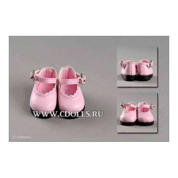 Туфельки Dollmore Lolo Cut Shoes (Лоло цвет красный для кукол Доллмор) - фото