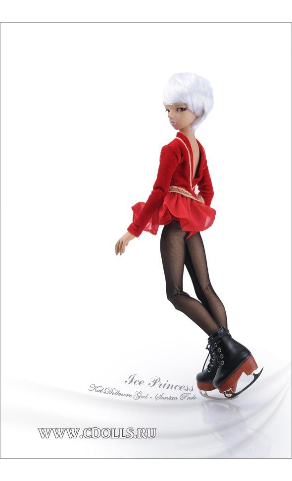 Комплект одежды Dollmore Moonshine Skate For Girl (Фигурное катание: цвет на выбор-Красный для кукол Доллмор) - фото