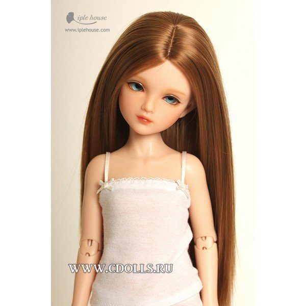 Iplehouse Wig IHW_SS016 (Длинный парик с прямыми волосами цвет блонд размер 15-18 см для кукол Иплхаус) - фото