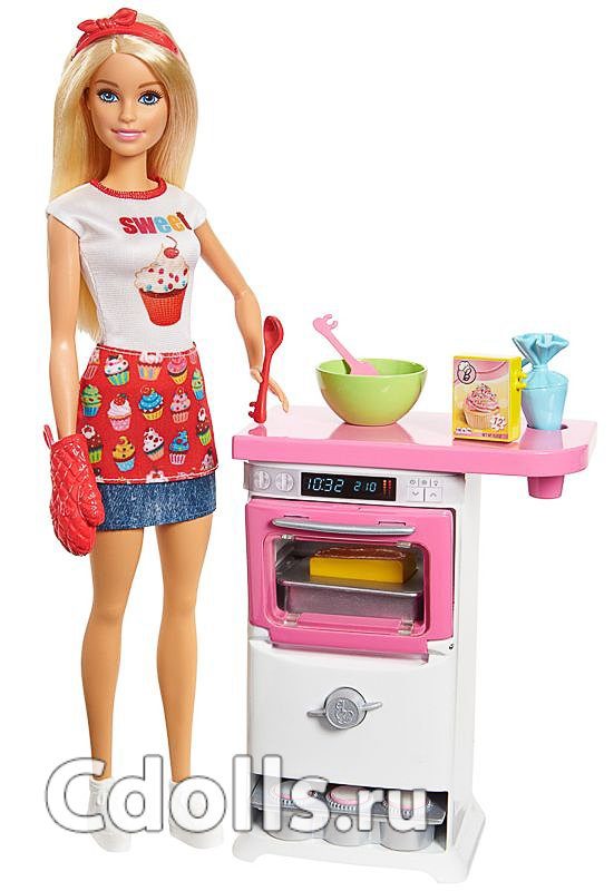 Игровой набор Barbie Bakery Chef Doll and Playset (Барби Кондитер) - фото