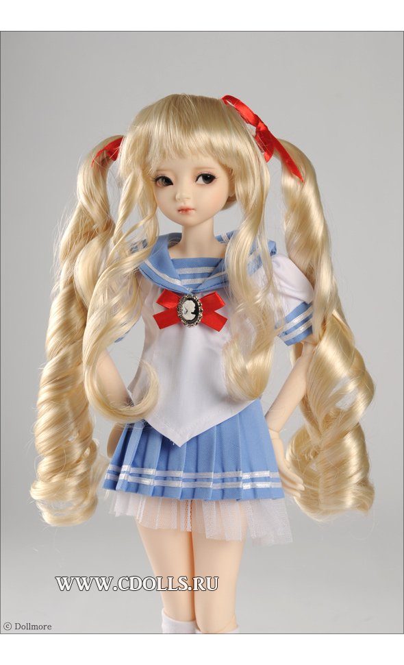 Парик Dollmore Moon G Wig (Луна цвет блонд размер 7-8 дюймов для кукол Доллмор) - фото