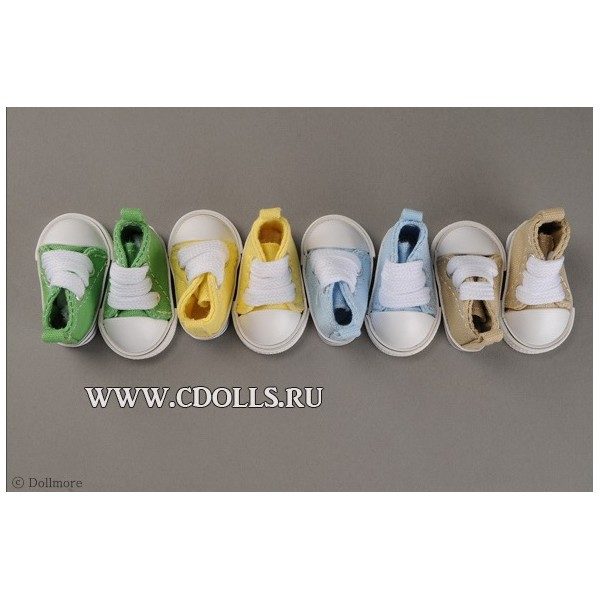 Dollmore Cuteme Sneakers (Кеды цвет коричневый для кукол Доллмор 26 см) - фото