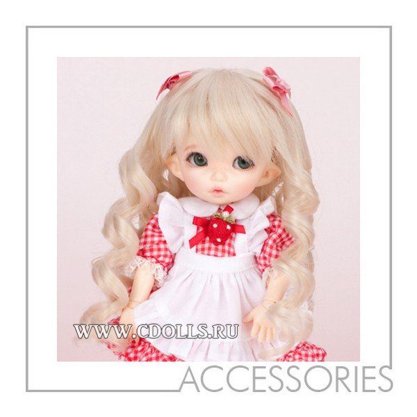 Fairyland Wig PFW-02 (Длинный волнистый парик: цвет блонд для кукол ПукиФи Фейриленд) - фото