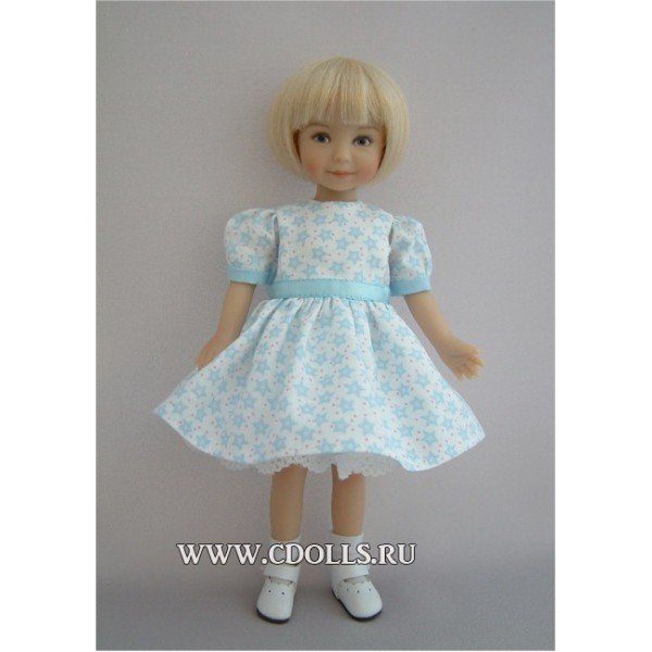 Комплект Heartstring Wish Upon A Star Dress Set (Загадай Желание на Звезду голубой для кукол Хартстринг) - фото