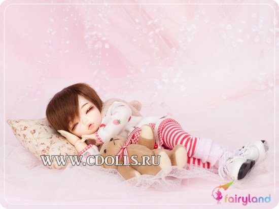 Спящее лицо Fairyland LittleFee Bisou Boy Sleeping Face (С макияжем для куклы Фейриленд ЛиттлФи Бижу мальчик) - фото