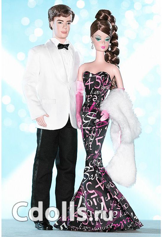 Подарочный набор кукол Barbie 45th Anniversary Barbie and Ken (Барби и Кен Юбилей 45 лет) - фото