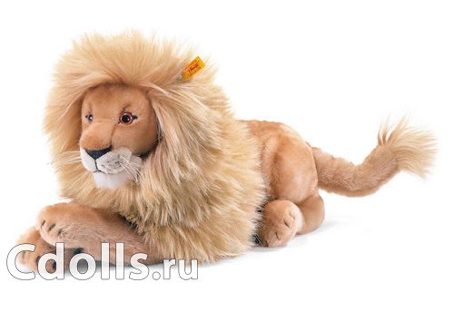 Мягкая игрушка Steiff Leo Lion (Штайф Лев Лео бежевый 45 см) - фото