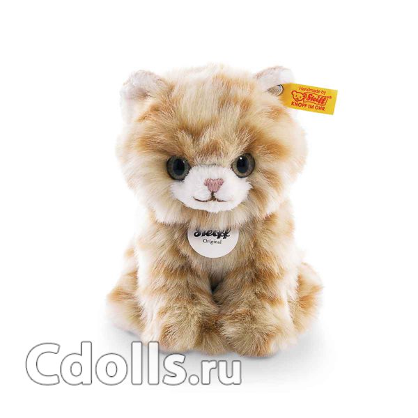 Мягкая игрушка Steiff Lizzy Kitten (Штайф Котенок Лизи рыжий 17 см) - фото