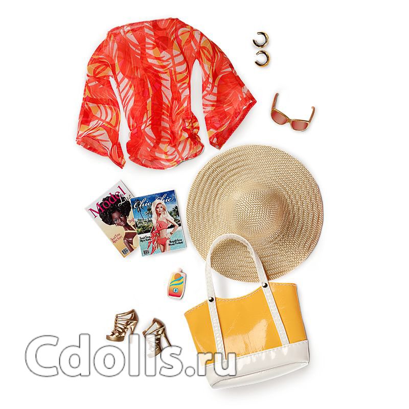 Пляжный комплект Barbie Basics Look No. 01—Collection 003 (Набор №1 из Коллекции №3 для кукол Барби) - фото