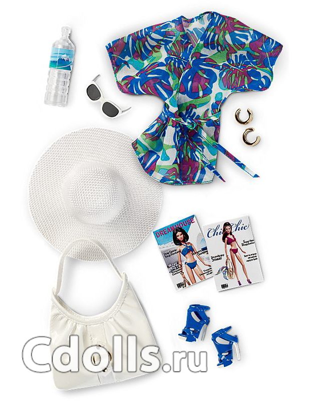 Пляжный комплект Barbie Basics Look No. 02—Collection 003 (Набор №2 из Коллекции №3 для кукол Барби) - фото