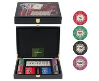 Набор для игры в домино и покер LUX на 100 фишек - фото