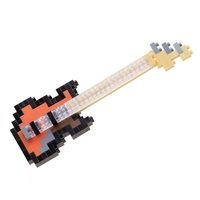 Мини-конструктор Nanoblock (Наноблок) Басс-гитара, 140 элементов - фото
