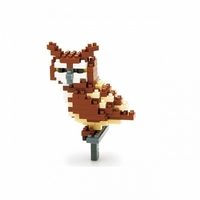 Мини-конструктор Nanoblock (Наноблок) Сова, 140 элементов - фото