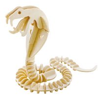 Конструктор 3D Деревянные пазлы Животные. Змея - фото