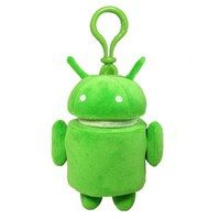 Плюшевый брелок Android зеленый - фото