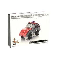 Конструктор металлический Машинка с подвижными деталями - фото