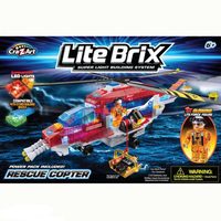 Конструктор Lite Brix (Лайт Брикс) Служба спасения. Вертолет - фото