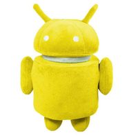 Мягкая игрушка Android желтый - фото