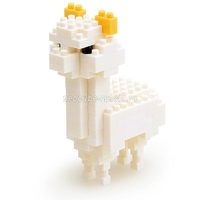 Мини-конструктор Nanoblock (Наноблок) Альпака, 120 элементов - фото