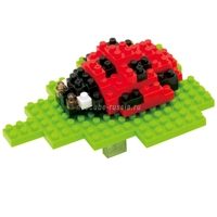 Мини-конструктор Nanoblock (Наноблок) Божья Коровка, 100 элементов - фото