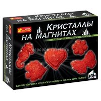 Набор для творчества Кристаллы на магнитах, цвет красный - фото