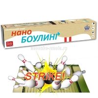 Игра настольная Нано-Боулинг в тубусе - фото
