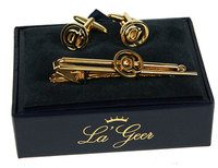 Подарочный набор LA GEER: заколка для галстука, запонки - фото